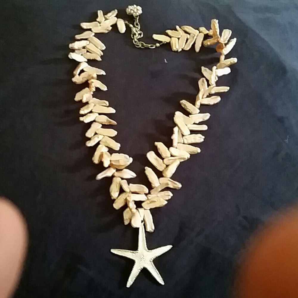 Real Biwa. Pearl Necklace with